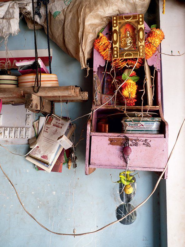 A Hindu home temple. mandir for worship 