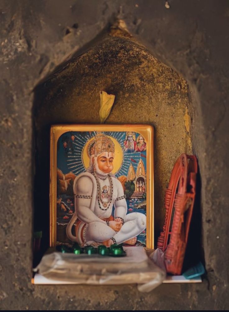 A little home Mandir for devotion to Lord Hanuman